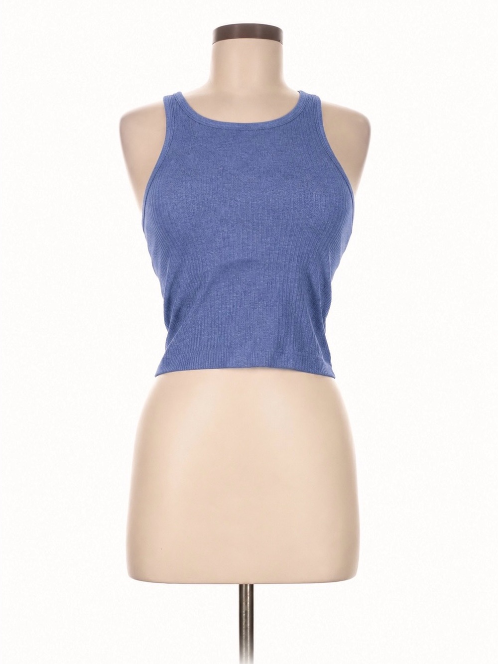 Lululemon Ebb to Street Cropped Blue Twill - Size 8